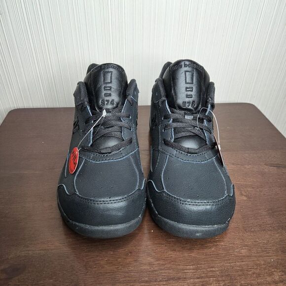Womens New Balance 574 Walking Shoes Size 8.5D Black WW574BK NWT - Picture 2 of 9